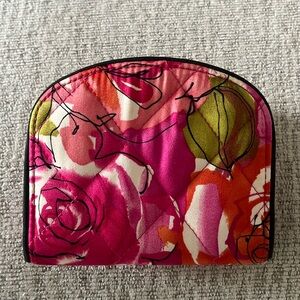 Vera Bradley vintage rose satin Harriet Wallet